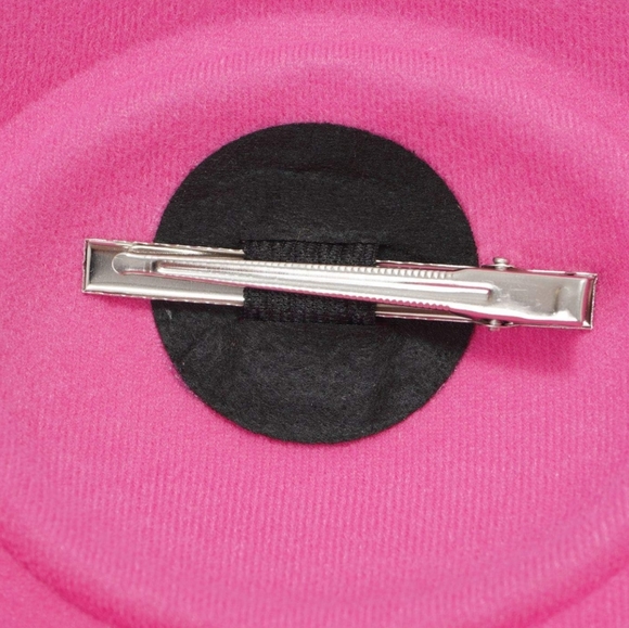 Pretty Classic 3 PC Pink Polka Dot Pillbox Fascinator - Picture 2 of 3